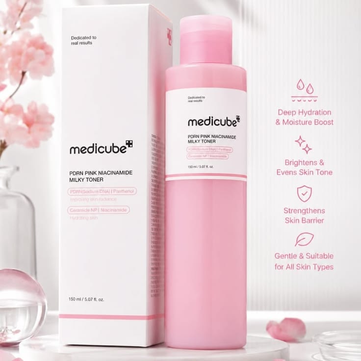 Medicube - PDRN Pink Niacinamide Milky Toner - 150ml