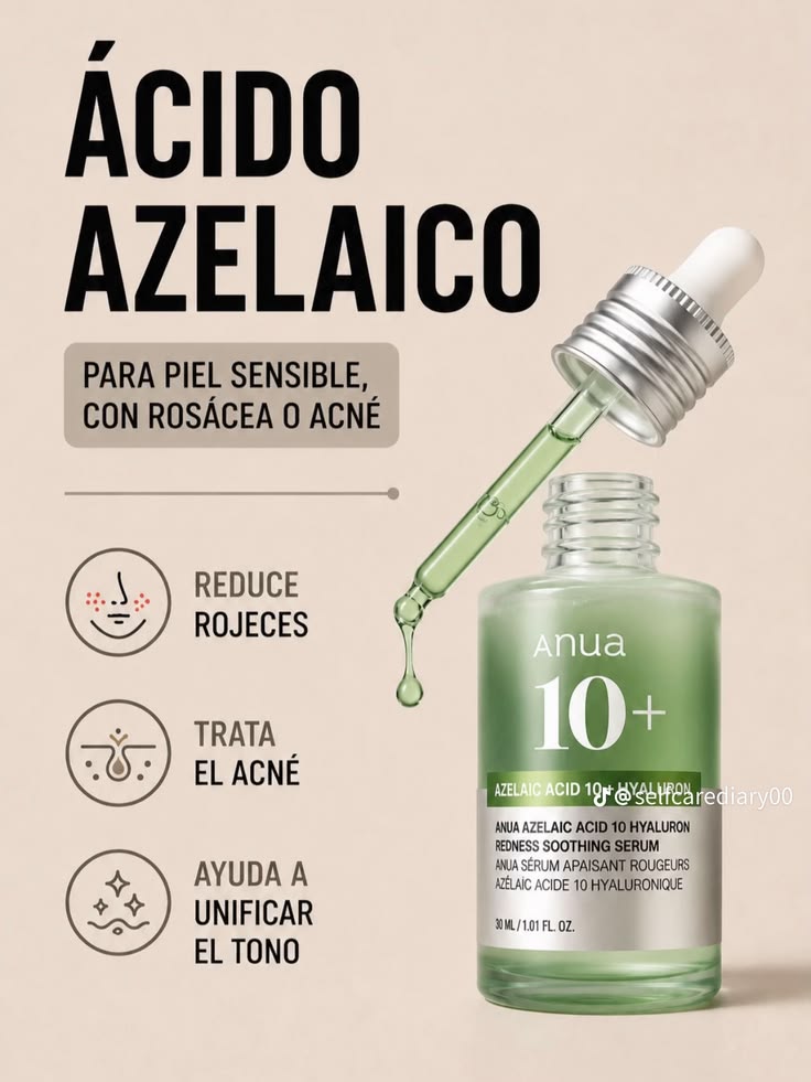 Anua - Sérum Facial Calmante Azelaic Acid 10 Hyaluron Redness Soothing Serum [30ml]